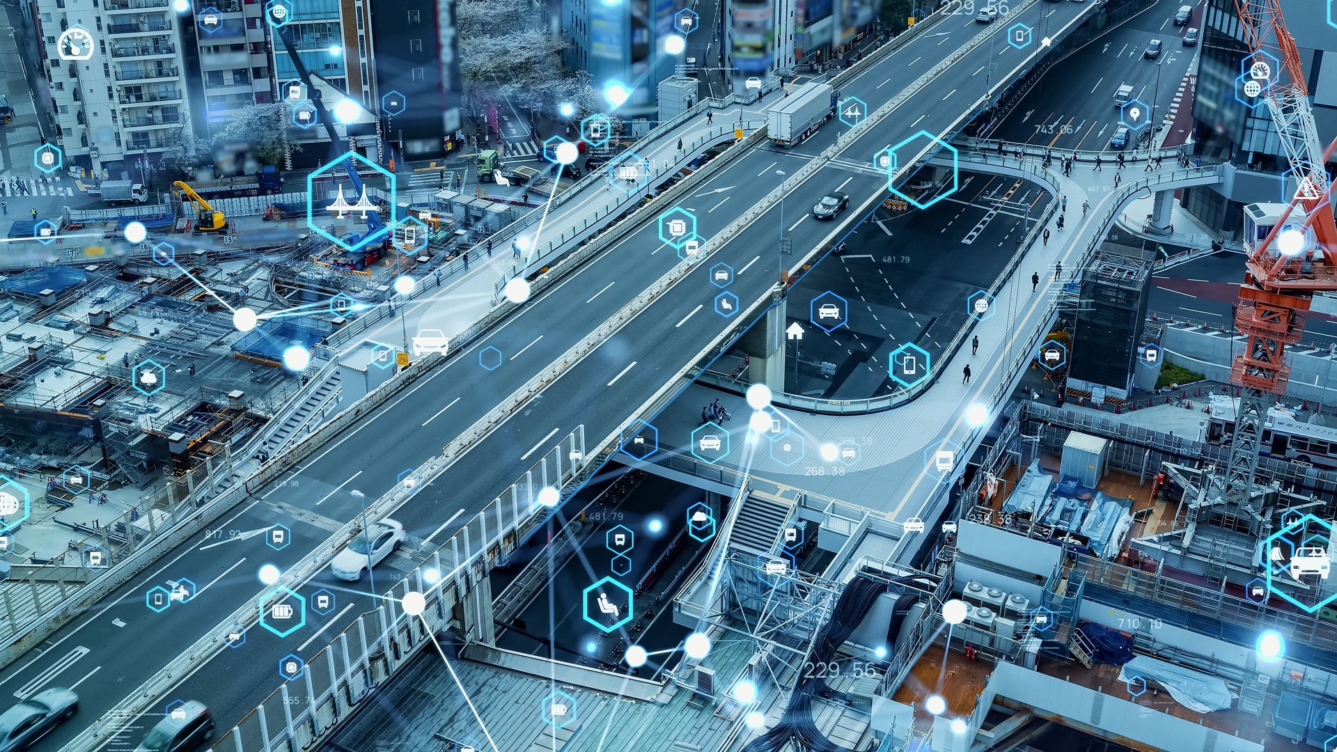 Transportation and technology concept. ITS (Intelligent Transport Systems). Mobility as a service. Japanese translation: "Join"